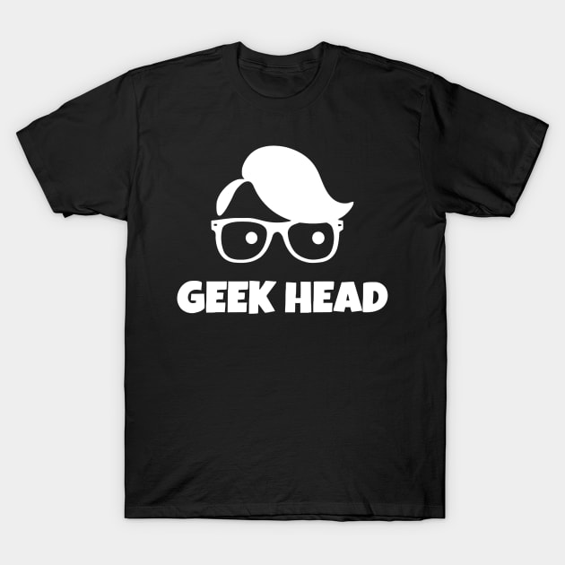 Geek Head T-Shirt by Ramateeshop